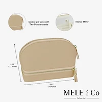 Mele And Co Duo Mirrored Jewelry Travel Case