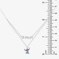 Disney Collection Girls Sterling Silver 15 Inch Pendant Necklace