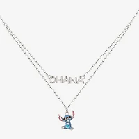 Disney Collection Girls Sterling Silver 15 Inch Pendant Necklace