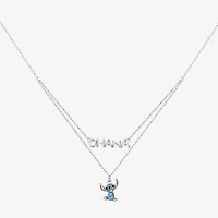 Disney Collection Girls Sterling Silver 15 Inch Pendant Necklace