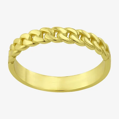 Womens 20MM 14K Gold Over Silver Band