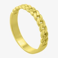 Womens 20MM 14K Gold Over Silver Band