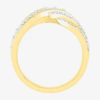 Womens 1/10 CT. T.W. Natural White Diamond 14K Gold Over Silver Band