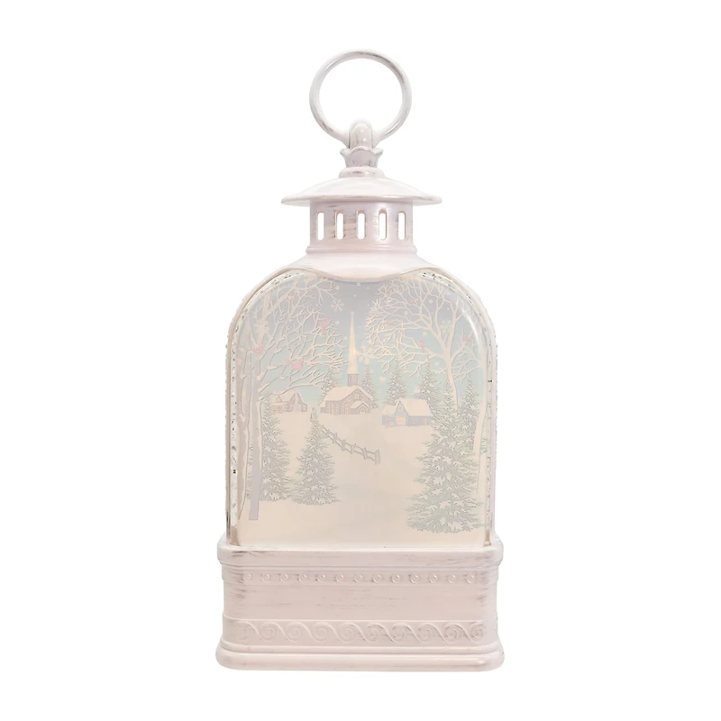 Kurt Adler 10in Battery-Operated Warm White Led Cardinal Christmas Snow Globe