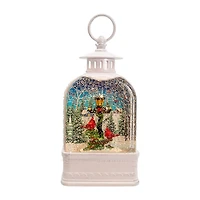 Kurt Adler 10in Battery-Operated Warm White Led Cardinal Christmas Snow Globe