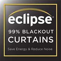 Eclipse Naya Rod Pocket Energy Saving Blackout Single Curtain Panel