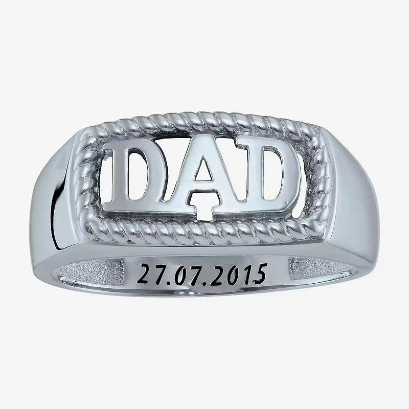Personalized Men's "Dad" Ring