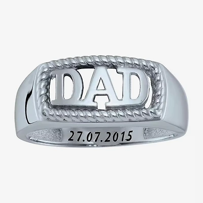 Personalized Men's "Dad" Ring