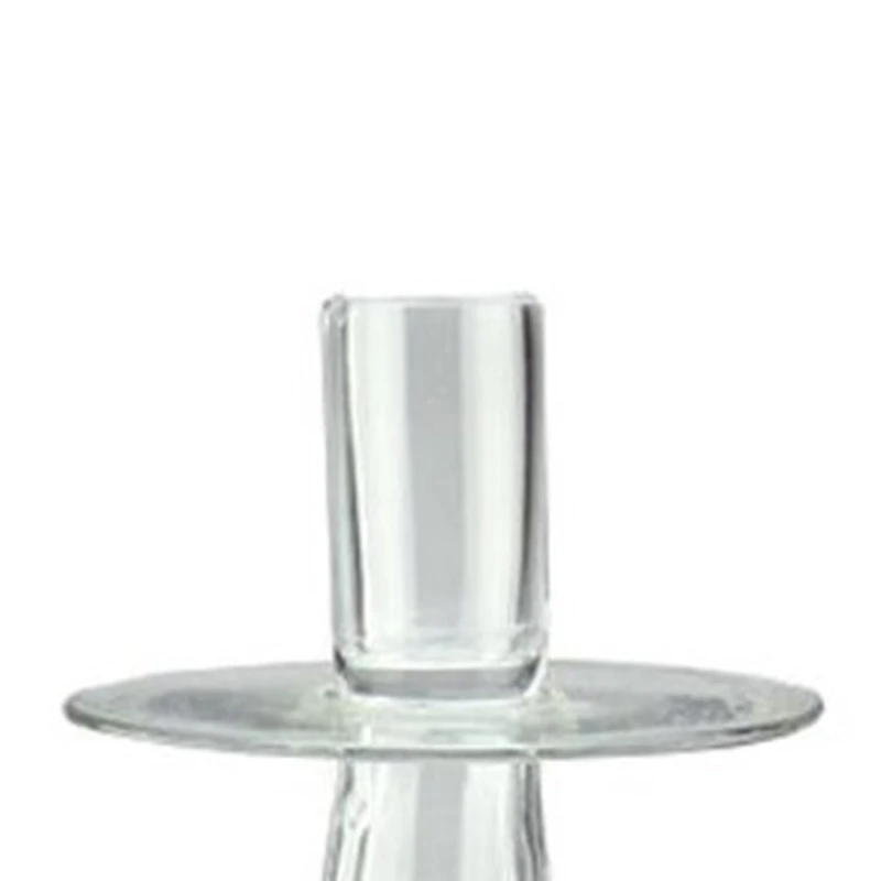 20'' Glass Swirled Taper Candle Holder