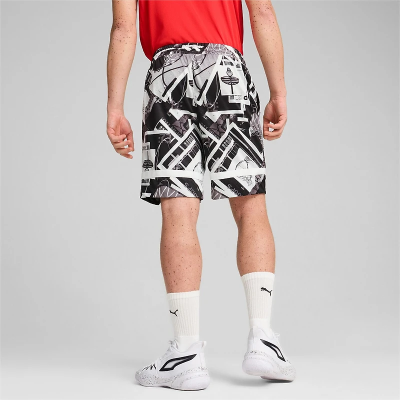 PUMA Mens 8" Moisture Wicking Quick Dry Workout Shorts