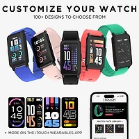 Itouch Active 4 Unisex Adult Black Smart Watch Tc4s01-G02