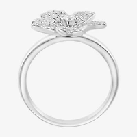 Effy Final Call (E-F / Vs2-Si1) Womens 3/4 CT. T.W. Lab Grown White Diamond Sterling Silver Flower Cocktail Ring