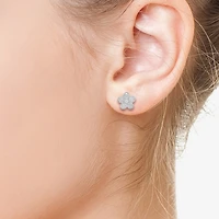 Effy Final Call (E-F / Vs2-Si1) 3/4 CT. T.W. Lab Grown White Diamond Sterling Silver 47mm Flower Stud Earrings