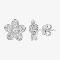 Effy Final Call (E-F / Vs2-Si1) 3/4 CT. T.W. Lab Grown White Diamond Sterling Silver 47mm Flower Stud Earrings