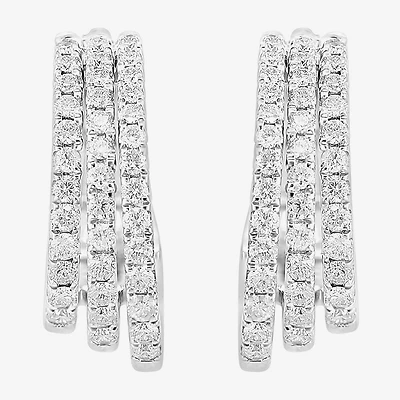 Effy Final Call (G / Vs2-Si1) 1 CT. T.W. Lab Grown White Diamond Sterling Silver 76mm Stud Earrings