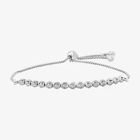 Effy Final Call (G / Si1-Si2) Womens 1/7 CT. T.W. Lab Grown White Diamond Sterling Silver Bolo Bracelet