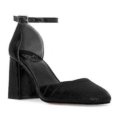 RM Rebecca Minkoff Katerin Womens Square Closed Toe Block Heel Pumps