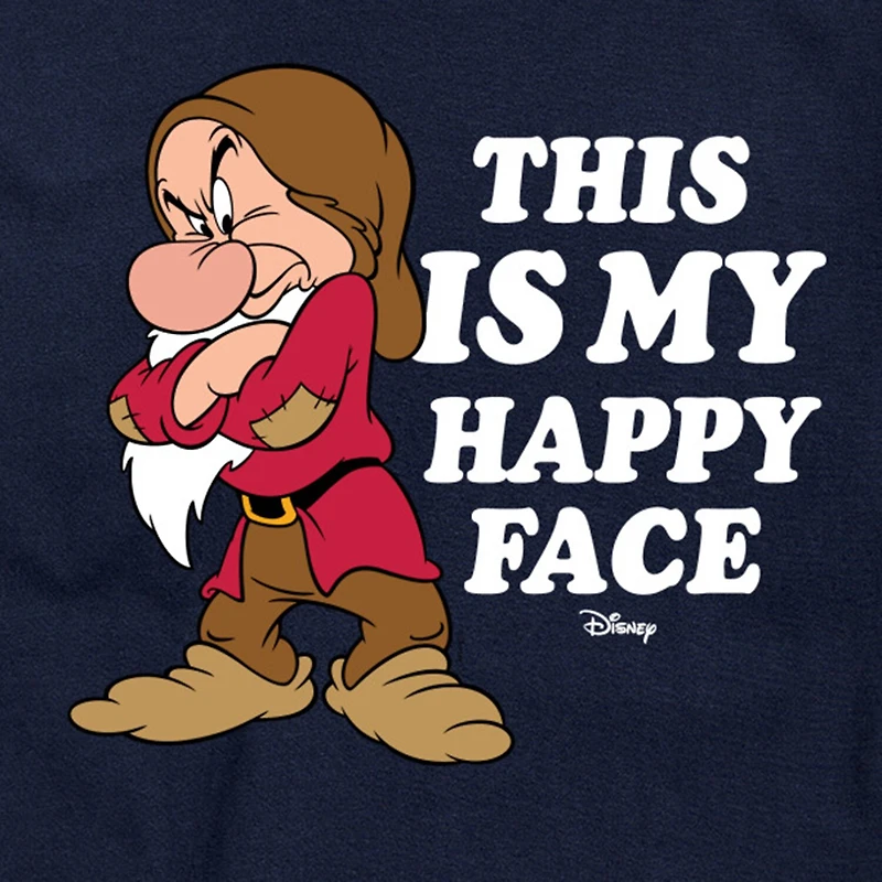 Mens Short Sleeve Snow White Grumpy Graphic T-Shirt