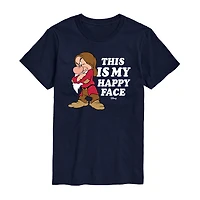 Mens Short Sleeve Snow White Grumpy Graphic T-Shirt