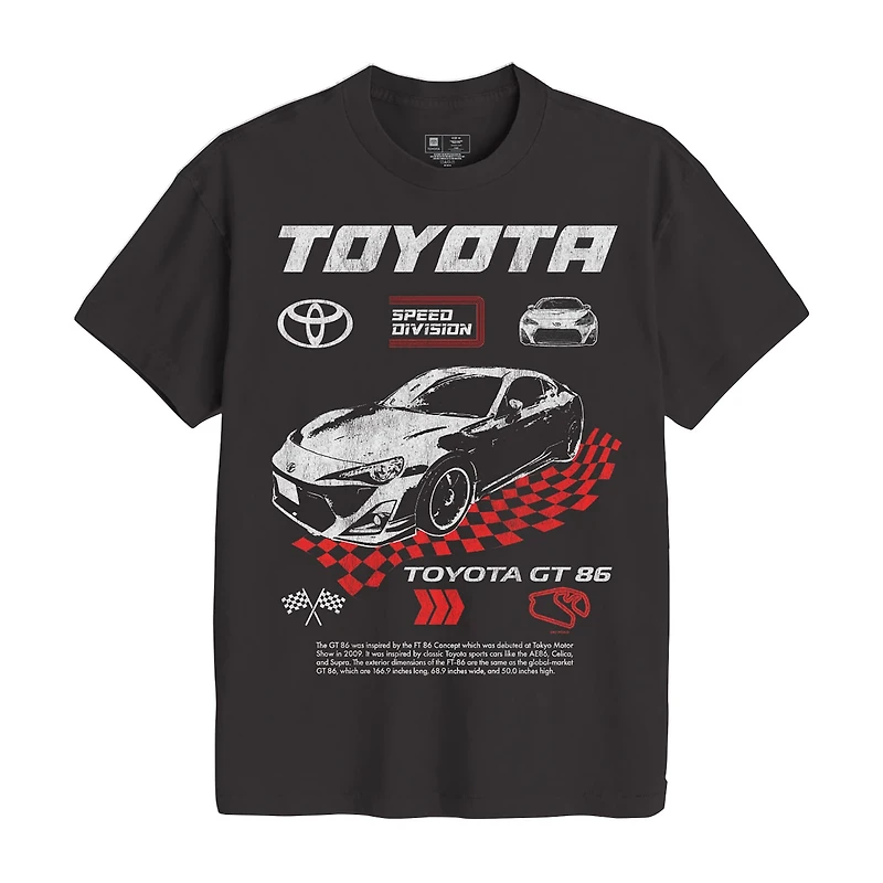 New World Toyota Mens Crew Neck Short Sleeve Regular Fit Graphic T-Shirt