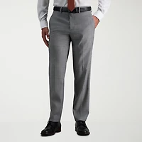 Haggar JMH Tailored Mens Stretch Fabric Modern Fit Plaid Flat Front Suit Pant