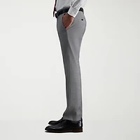 Haggar JMH Tailored Mens Stretch Fabric Modern Fit Plaid Flat Front Suit Pant