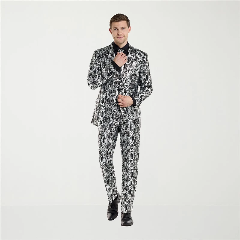 Opposuits Silver Snake Mens 3-pc. Suit Set