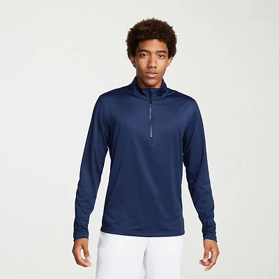 Nike Mens Mock Neck Long Sleeve Active Quarter-Zip Pullover