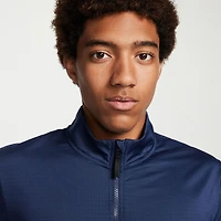 Nike Mens Mock Neck Long Sleeve Active Quarter-Zip Pullover