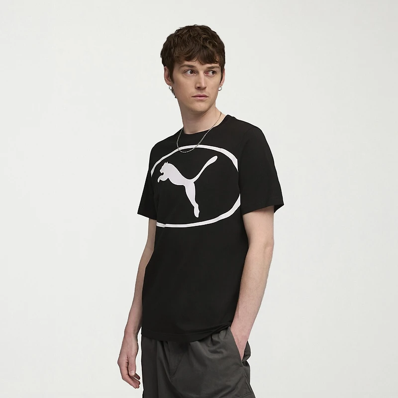 PUMA Mens Crew Neck Short Sleeve Regular Fit Graphic T-Shirt
