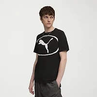 PUMA Mens Crew Neck Short Sleeve Regular Fit Graphic T-Shirt