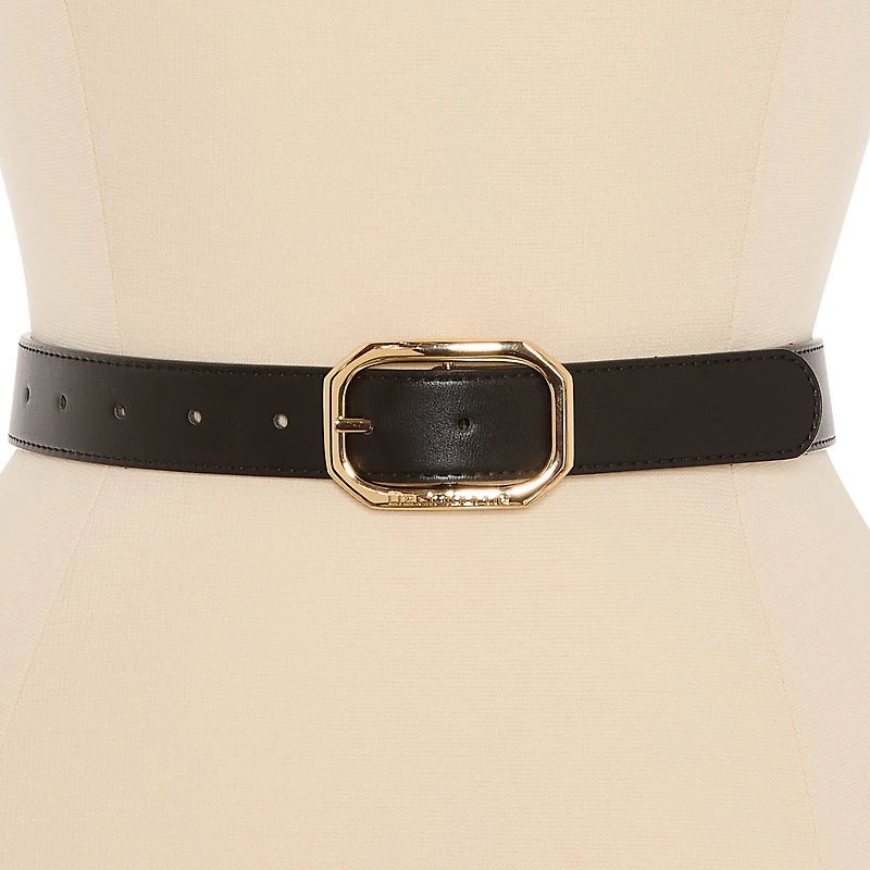 Liz Claiborne 29mm Geo Flip Reversible Womens Belt