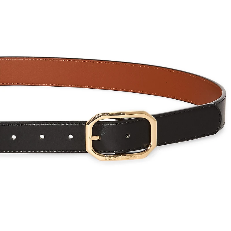 Liz Claiborne 29mm Geo Flip Reversible Womens Belt