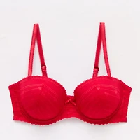 Arizona Body Holiday Heart Lace Balconette Bra