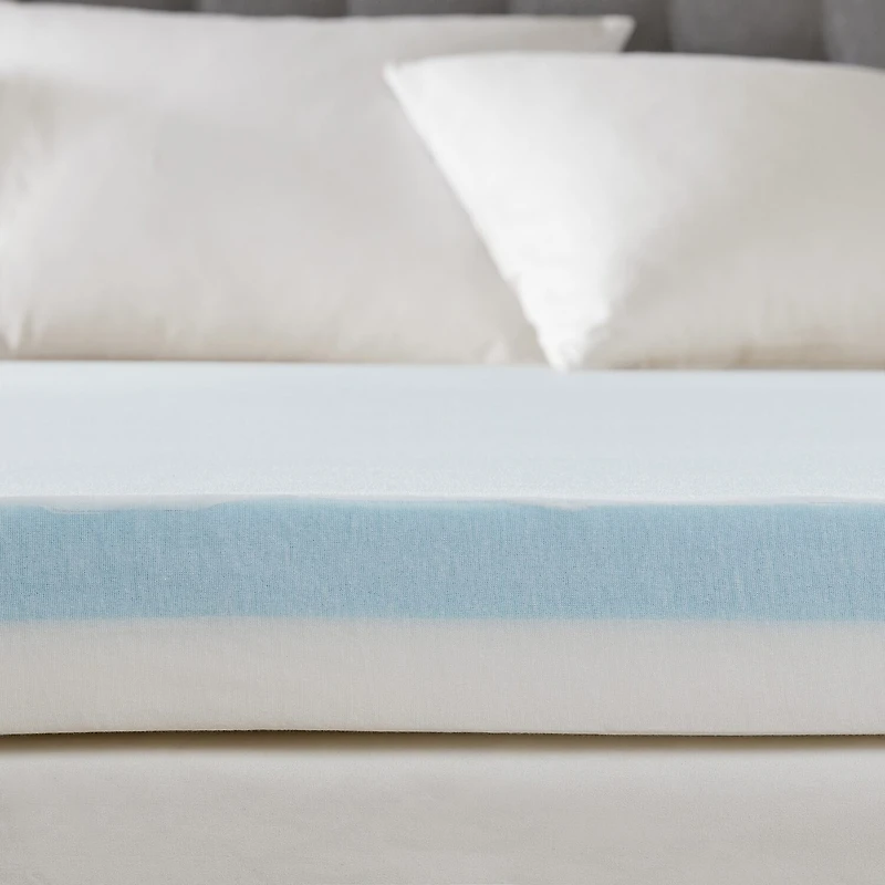Sleep Philosophy 4" Gel Memory Foam with 3M Cover Mattress Topper