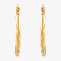 Womens 14K Gold 20.1mm Round Hoop Earrings