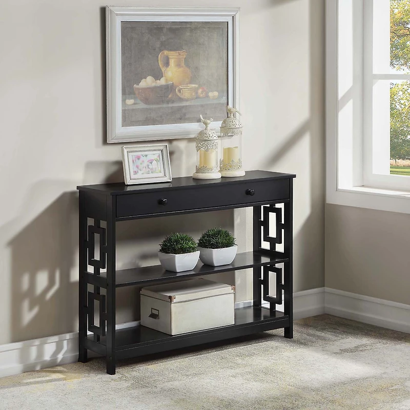 Convenience Concepts Town Square 1-Drawer Console Table