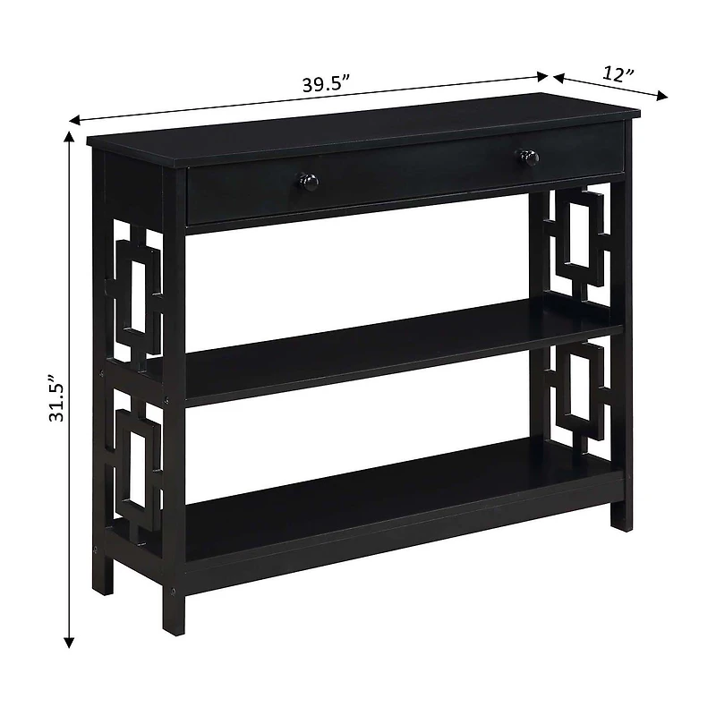 Convenience Concepts Town Square 1-Drawer Console Table