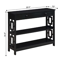 Convenience Concepts Town Square 1-Drawer Console Table