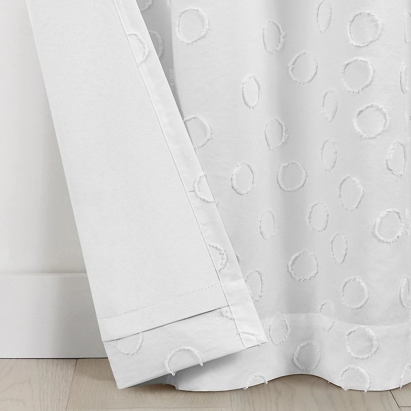Under the Stars Kids Hayden Clip Dot Rod Pocket Back Tab Energy Saving 100% Blackout Single Curtain Panel