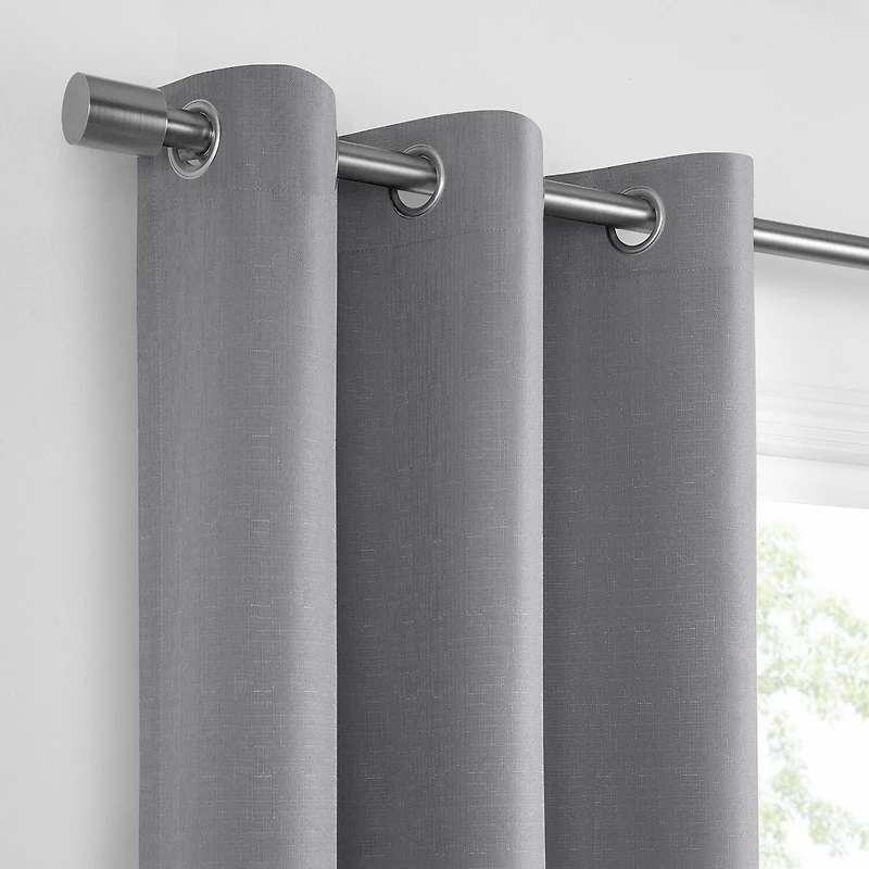 Under the Stars Kids Hayden Textured Grommet Top Energy Saving 100% Blackout Single Curtain Panel