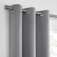 Under the Stars Kids Hayden Textured Grommet Top Energy Saving 100% Blackout Single Curtain Panel
