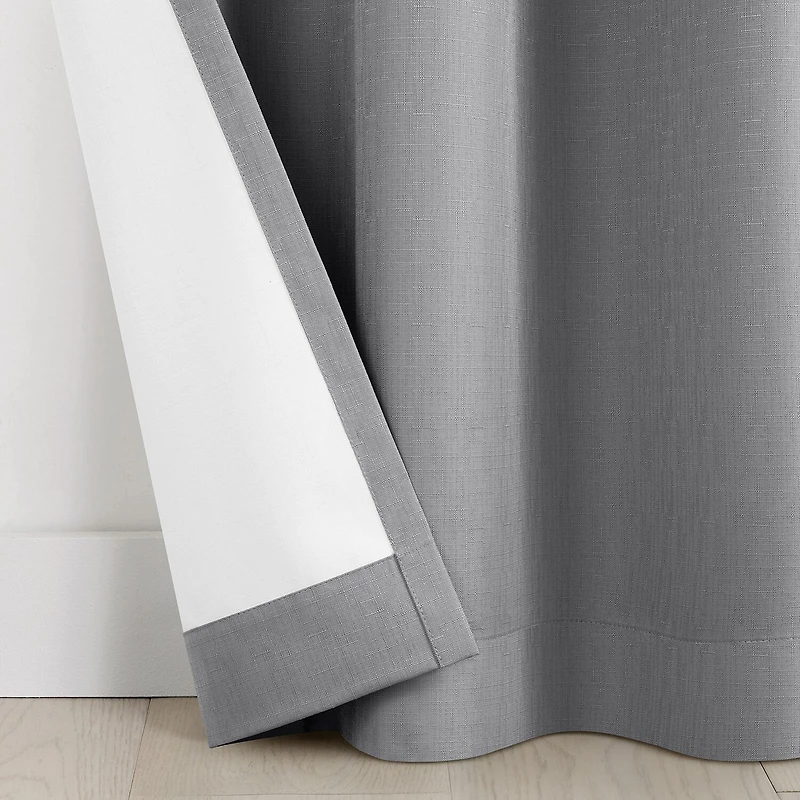 Under the Stars Kids Hayden Textured Grommet Top Energy Saving 100% Blackout Single Curtain Panel