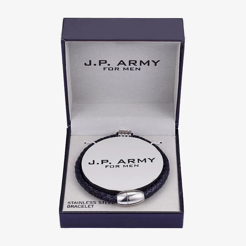 J.P. Army Men's Jewelry Stainless Steel 8 1/2 Inch Strand Bracelets