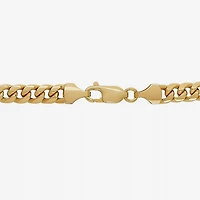 Made Italy Mens 10K White Gold 14K 22 Inch Curb Chain Necklace