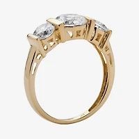 DiamonArt® Womens CT. T.W. White Cubic Zirconia 10K Gold Engagement Ring