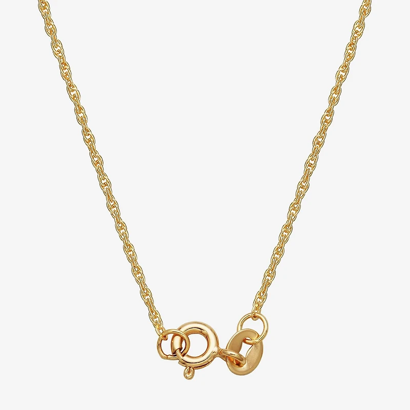 Sparkle Allure Padlock Womens White Diamond Accent Pure Silver Over Bronze 18 Inch Pendant Necklace