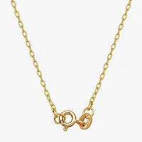 Sparkle Allure Womens White Diamond Accent Pure Silver Over Bronze Oval 18 Inch Pendant Necklace