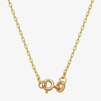Sparkle Allure Womens White Diamond Accent Pure Silver Over Bronze Round 18 Inch Pendant Necklace
