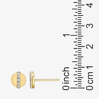 Sparkle Allure White Diamond Accent 7.4mm Round Stud Earrings
